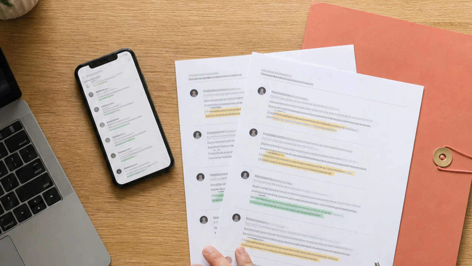 Host organizing reservation messages and property records into a clear evidence file